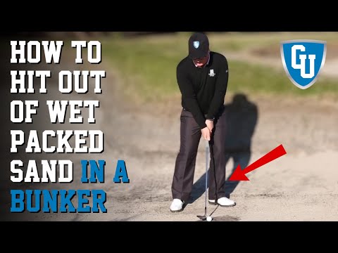 Wie man aus nassem, festem Sand in einem Bunker schlägt