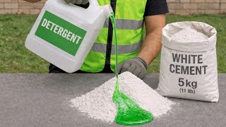 Mix WHITE CEMENT with DISH SOAP and create something even NASA can’t explain!