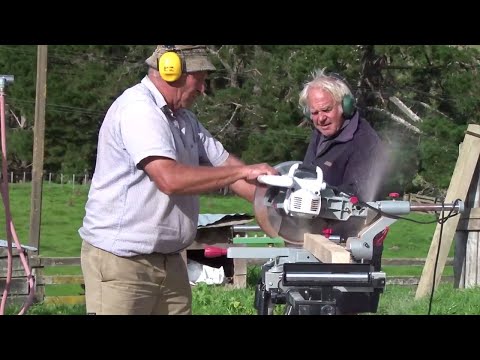 New Zealand poplar farm milling - producing battens from milled poplar