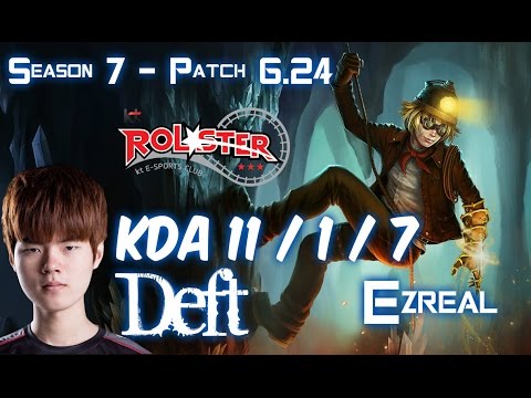 KT Deft EZREAL vs JHIN ADC - Patch 6.24 KR Ranked