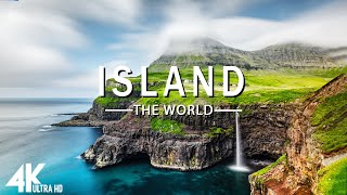 FLYING OVER ISLAND (4K UHD) - Relaxing Music Along With Beautiful Nature Videos - 4K Video HD