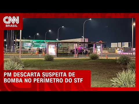 Polícia Militar descarta possibilidade de bomba nos arredores do STF | CNN PRIME TIME