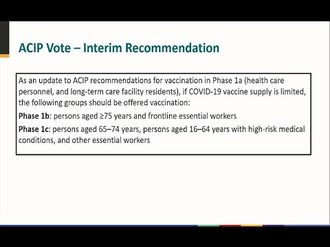 December 20, 2020 ACIP Meeting - ACIP Vote