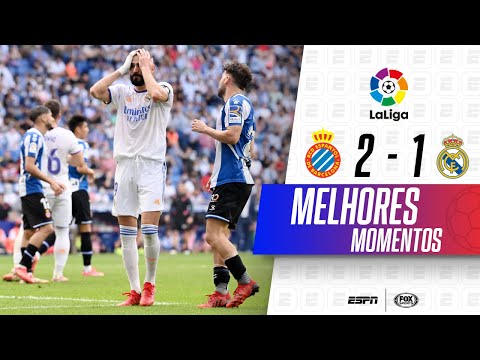Gols e lances de Espanyol x Real Madrid