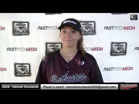 2024 Hannah Escalante - 4.06 GPA - Pitcher Softball Recruiting Skills Video Batbusters Gomes 18 Gold