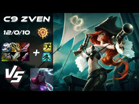 Cloud9 Zven BOTTOM Miss Fortune vs Varus - NA Challenger Patch 25.S1.8