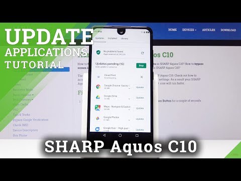 How to Find Latest App Version in Sharp C10 - Update Applications