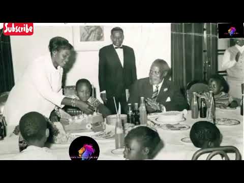Jomo Kenyatta celebrating his Son Uhuru Kenyatta birthday on October 16th 1961 and 1968
