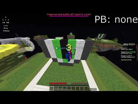 Hypixel Speed Builders until I lose (Uncut gameplay)