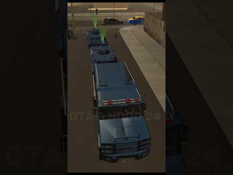 IF YOU ENTER IN COP'S CAR BASEMENT IN A SWAT TRUCK - GTA SAN ANDREAS. #gta #gtasanandreas