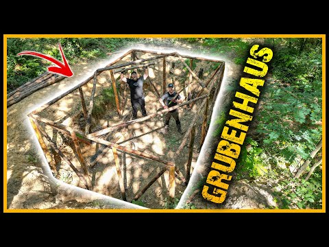 Grubenhaus 3.0 - Das größte Shelter, was wir jemals bauen [Part 3] - Bushcraft Survival Shelter