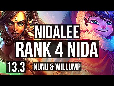 NIDALEE vs NUNU & WILLUMP (JNG) | 6/0/5, Rank 4 Nida, 900K mastery | EUW Challenger | 13.3