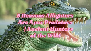 5 Reasons Alligators Are Apex Predators 🐊 | Ancient Hunters of the Wild