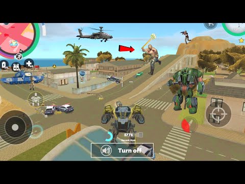 Vegas Crime Simulator (BD 100 Ground Assault Machine Fight Police Car) Bridge - Android Gameplay HD