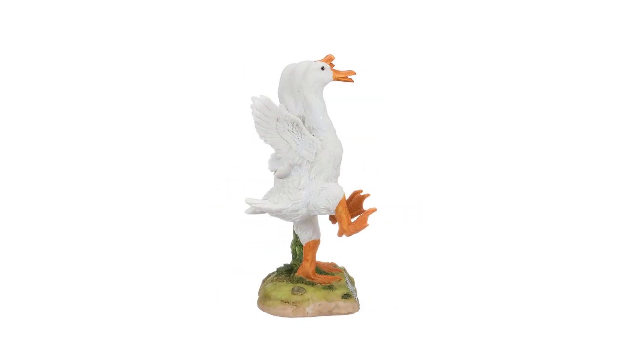 Delightful Dancing Ducks Welcome Sign Statue Video