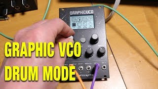 Video thumbnail for Erica Synths Graphic VCO drum mode by Molten Music Technology