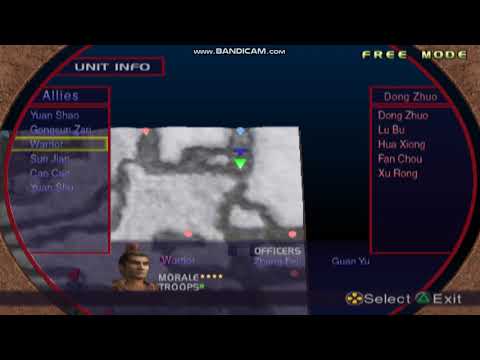 Dynasty warriors 3 replacing Liu Bei with "Warrior"-SHORT VIDEO-DW3 CUSTOM BATTLE