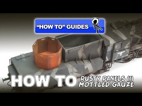 RUSTY PANELS (PART 1) MOTTLED GAUZE "HOW TO" GUIDE