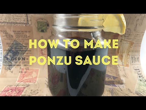 How to make ponzu sauce