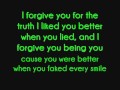 Every Avenue - I Forgive you lyrics