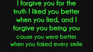 Every Avenue - I Forgive you lyrics