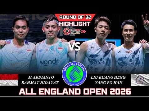 AMAZING! RIAN/RAHMAT  (INA) vs LIU/YANG (TPE)[MD]R32 | ALL England Open 2026 Badminton