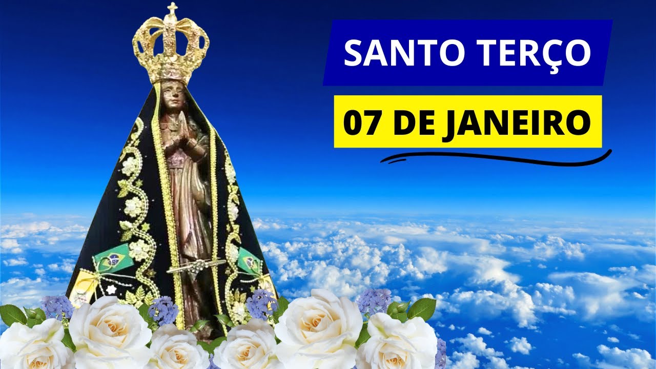 SANTO TERÇO DE APARECIDA DE HOJE - 07/01/2025 | MISTÉRIOS DOLOROSOS | TERÇA-FEIRA