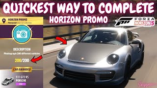 FORZA HORIZON 5-How to complete HORIZON PROMO Quickest/fastest method-All rare and exclusive cars