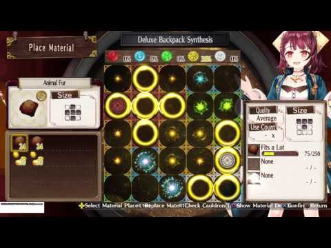 Deluxe Backpack synthesis early game - Atelier Sophie ~The Alchemist of the Mysterious Book~