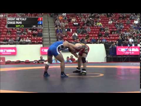 65 kg QF - Brent Metcalf (NYAC) vs Chase Pami (Sunkist Kids)