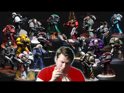 Painting EVERY Space Marine Legion for Warhammer the Horus Heresy!
