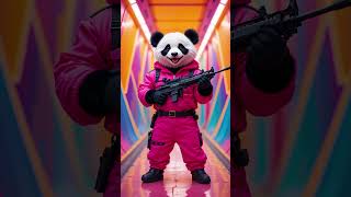 Cute Panda In Squid Game! 🐼 #shorts