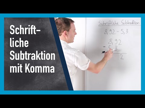 Schriftliche Subtraktion mit Komma | www.gut-erklärt.de