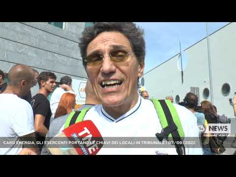 CARO ENERGIA, GLI ESERCENTI PORTANO LE CHIAVI DEI LOCALI IN TRIBUNALE | 07/09/2022