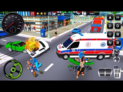 City Police Emergency Ambulance Van Driving Simulator 🚑 | Police Ambulance Rescue Gameplay Android