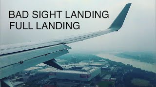 BAD SIGHT LANDING | TUI fly | B737-800 | [FULL LANDING] into Düsseldorf Airport |