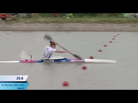 k1 Woman 200m Heat 2 2021 Canoe/Kayak European Olympic Qualifier Szeged Hungary/Day 1 AM:Heats,Semis