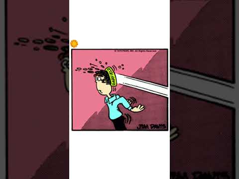 Garfield and Cat Food on Lasagna Day