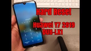 Hard reset Huawei Y7 2019 DUB-LX1. Unlock pin, pattern, password lock.