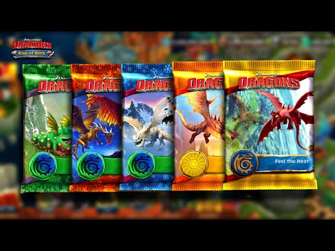 New Dragons Please ! , Open 70+ Premium & Exclusive Card Pack Again - Dragons : Rise of Berk