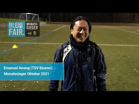 BLEIB FAIR | Ehrung Monatssieger Oktober | Emanuel Awang