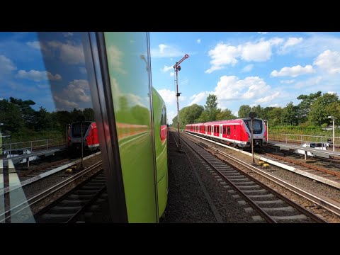 Zugmitfahrt (außen) von Hamburg-Altona nach Pinneberg