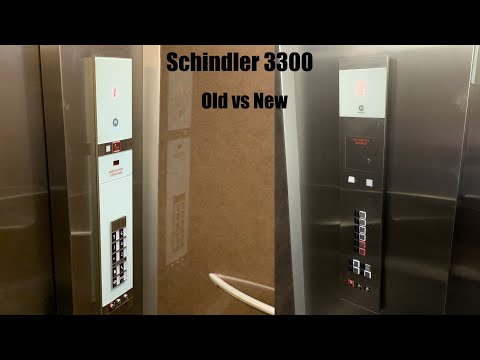 Old Vs New! Schindler 3300 Traction Elevators @ Caldwell Building - Williamsville, NY