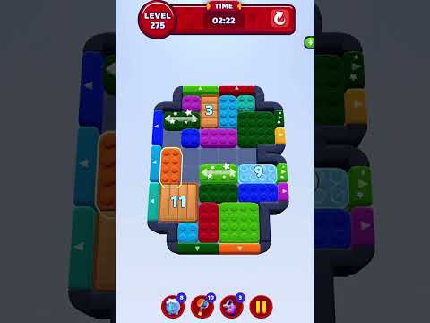 Color Block Jam Level 275 Solution Walkthrough#colorblockjam #gaming #games #colorblockjamgame #game