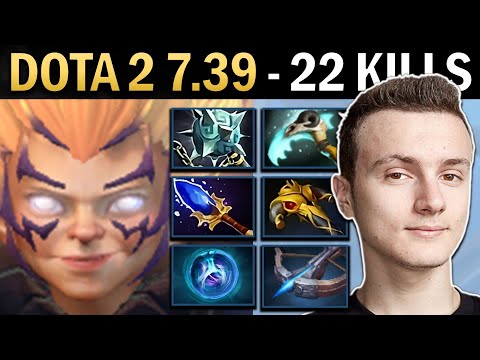 Invoker Gameplay Miracle with 22 Kills and Crossbow - Dota 2 7.39