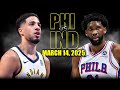Philadelphia 76ers Vs Indiana Pacers Full Game Highlights March 14 2025 NBA Regular Season