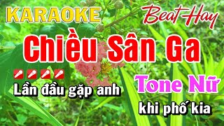 Chiều Sân Ga Tone Nữ Karaoke 2025 #TrungVienMT #Karaokenhacsong
