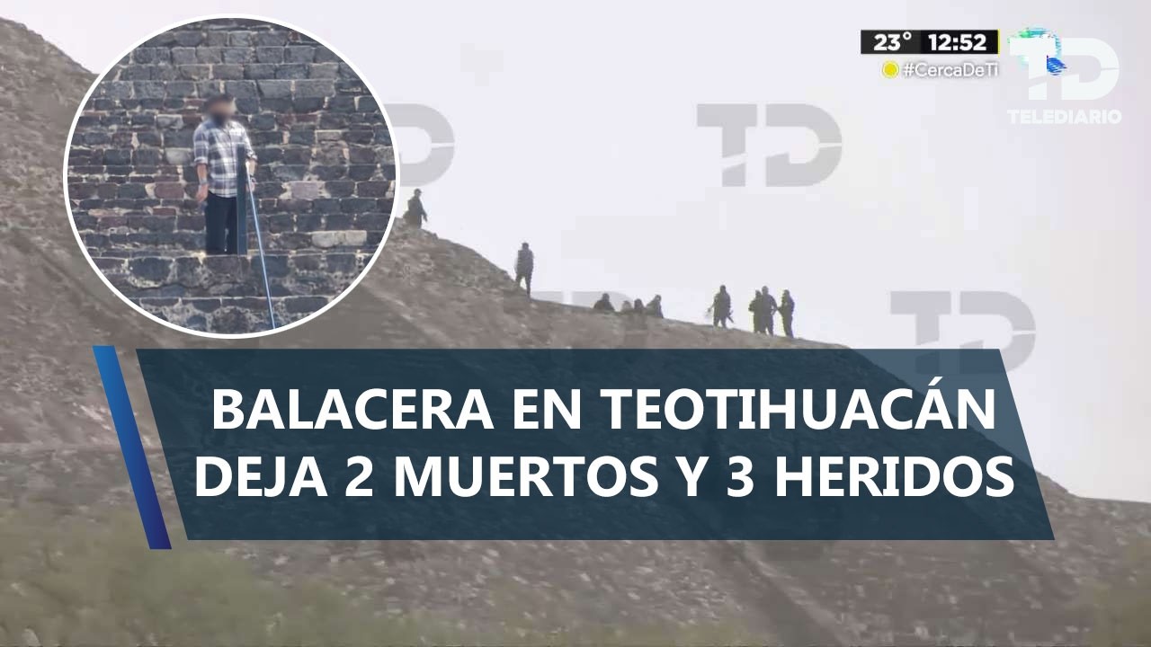 Hombre entra armado a la pirámide de la Luna y dispara contra turistas en Teotihuacán
