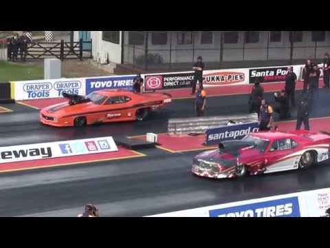 Santa Pod, National Finals 2015. MSA Pro Mod Eliminations Round 2.