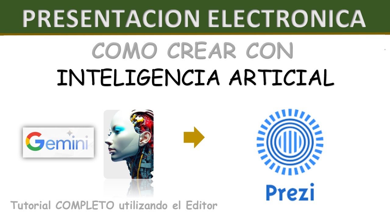 Create a presentation with PREZI using Artificial Intelligence | Complete tutorial with EDITOR
